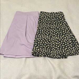Floral and Lavender Women's Skorts Set